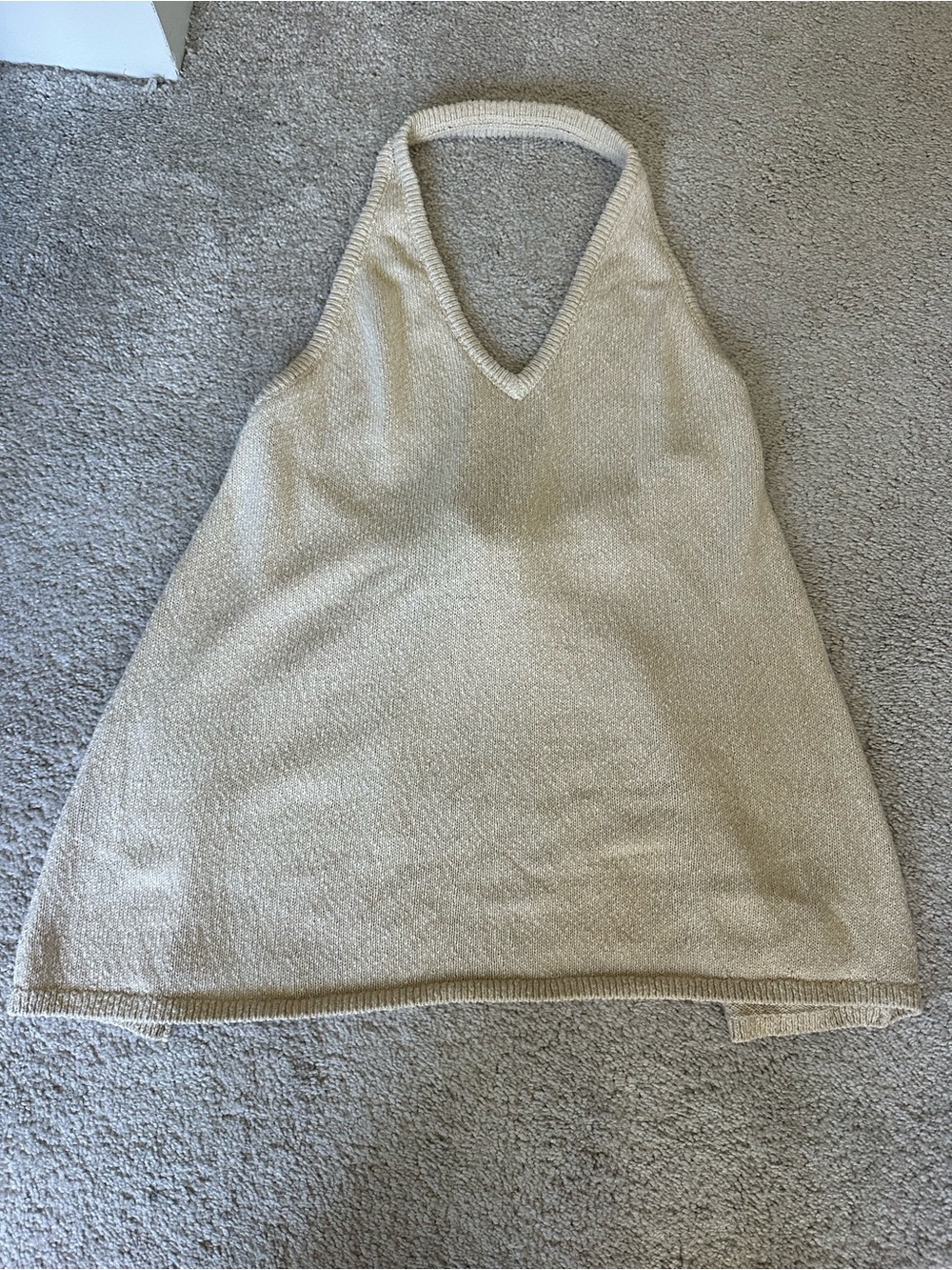 Free People Free-Est Ivory Knit Halter Lounge Set Small - Picture 4 of 8
